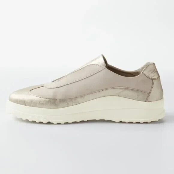 Cloud Footwear Slip-On Sneaker  EU 41 / US 9.5-10  Gold Leather  NWOB - Picture 5 of 14